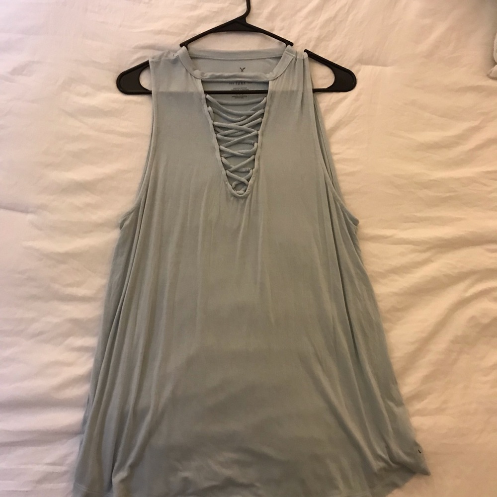 High neck American Eagle tank